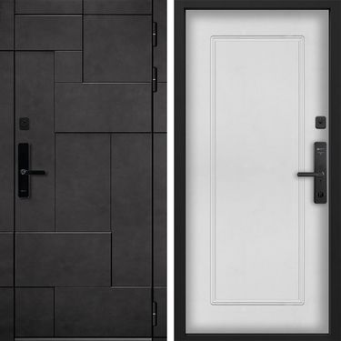 Дверь Command Doors Cyber tetris grey 38.02 Белый матовый