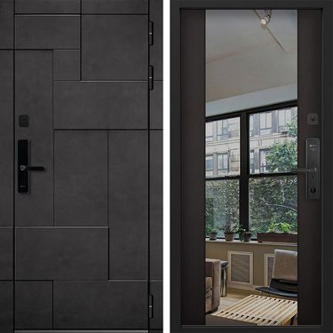 Дверь Command Doors Cyber tetris grey 3Z Венге