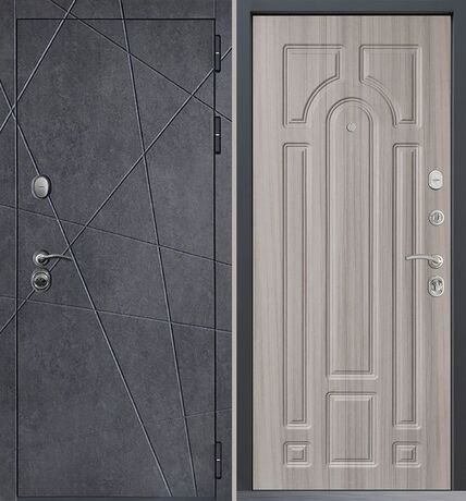 Входная дверь Command Doors Geometria New 17.02 Сандал Белый