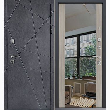 Дверь Command Doors Geometria New 3Z Белая Лиственница