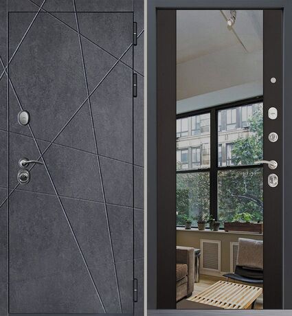 Входная дверь Command Doors Geometria New 3Z Венге