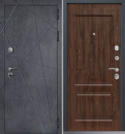 Входная дверь Command Doors Geometria New 61 Темный дуб