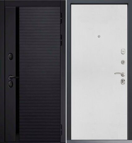 Входная дверь Command Doors Horizont 00 Белый матовый