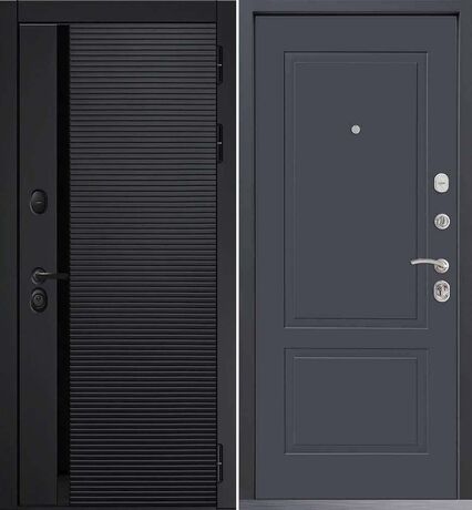 Входная дверь Command Doors Horizont 05 Графит Серый
