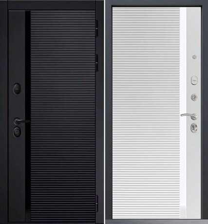 Входная дверь Command Doors Horizont 30Б белый матовый