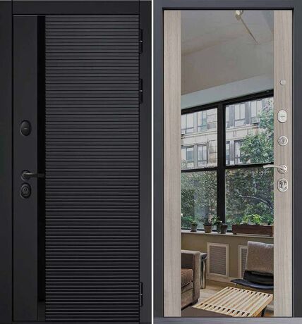 Входная дверь Command Doors Horizont 3Z Белая Лиственница