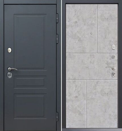 Входная дверь Command Doors Lord 38 Бетон молочный