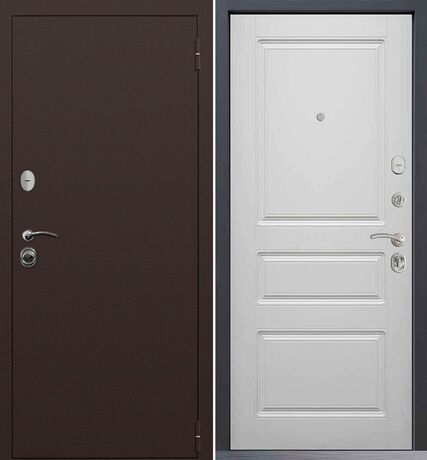 Входная дверь Command Doors Патриот медный антик 02 Белый Матовый