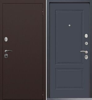 Входная дверь Command Doors Патриот медный антик 05 Графит Серый