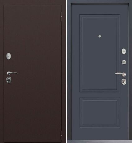 Входная дверь Command Doors Патриот медный антик 05 Графит Серый