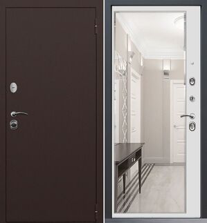 Входная дверь Command Doors Патриот медный антик 116Z белый матовый