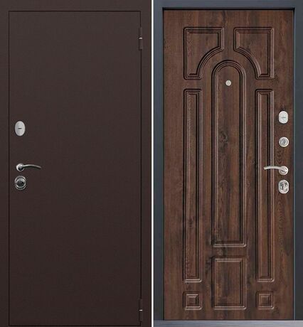 Входная дверь Command Doors Патриот медный антик 17.02 Темный Дуб