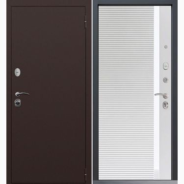 Дверь Command Doors Патриот медный антик 30Б белый матовый