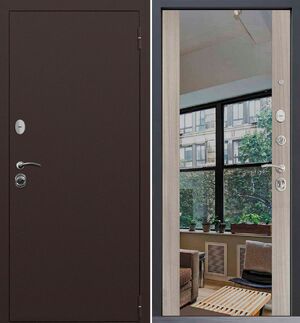 Входная дверь Command Doors Патриот медный антик 3Z Белая Лиственница