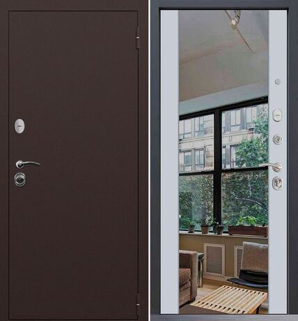 Входная дверь Command Doors Патриот медный антик 3Z Белый Матовый
