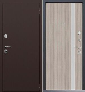 Входная дверь Command Doors Патриот медный антик 6S Белая Лиственница
