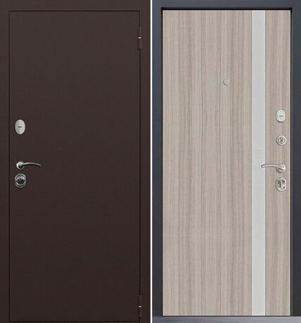Входная дверь Command Doors Патриот медный антик 6S Белая Лиственница
