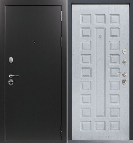 Входная дверь Command Doors Патриот графит 01 альберо браш грей