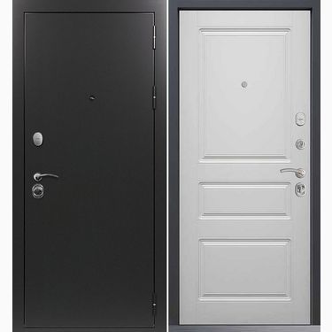 Дверь Command Doors Патриот графит 02 Белый Матовый
