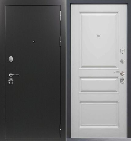 Входная дверь Command Doors Патриот графит 02 Белый Матовый