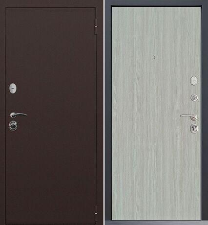 Входная дверь Command Doors Патриот медный антик 00 Белая лиственница