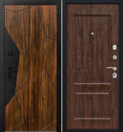 Входная дверь Command Doors Shellwood 61 Темный дуб