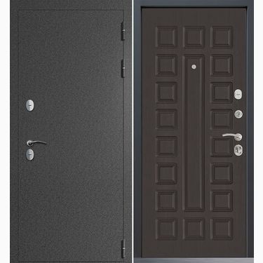 Дверь Command Doors Сибирь термо графит букле 01 Венге
