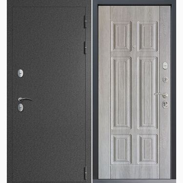 Дверь Command Doors Сибирь термо графит букле 15 Дуб крем