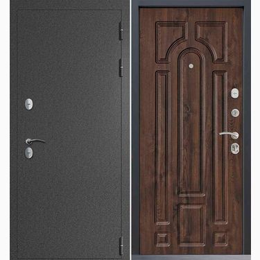 Дверь Command Doors Сибирь термо графит букле 17.02 Темный Дуб