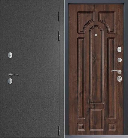 Входная дверь Command Doors Сибирь термо графит букле 17.02 Темный Дуб