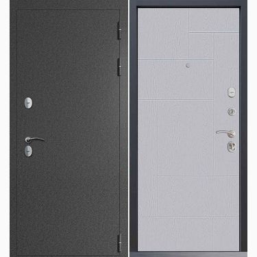 Дверь Command Doors Сибирь термо графит букле 46 Альберо Браш