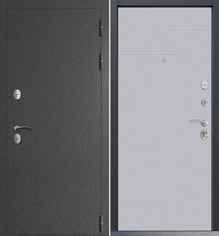 Входная дверь Command Doors Сибирь термо графит букле 46 Альберо Браш