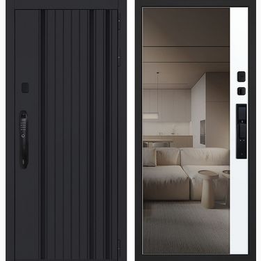 Дверь АСД Solana с зеркалом (биометрический замок Smart lock DZ 888)