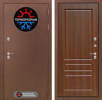 Входная дверь Лабиринт Термо Магнит 03 - Орех бренди