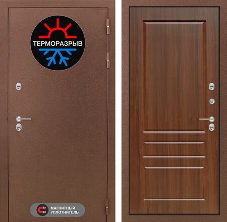 Входная дверь Лабиринт Термо Магнит 03 - Орех бренди