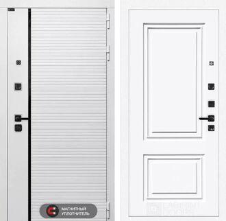 Входная дверь Лабиринт Роял 26 - Эмаль RAL 9003