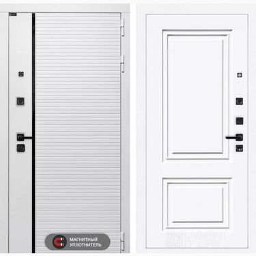 Дверь Лабиринт Роял 26 - Эмаль RAL 9003