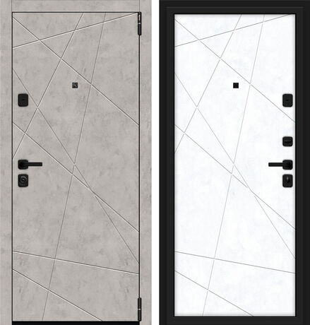 Входная дверь Браво Porta M 15.15 Grey Art и Snow Art