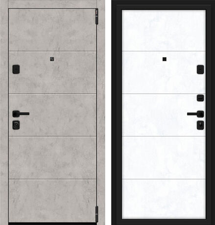 Входная дверь Браво Porta M 4.4 Grey Art и Snow Art
