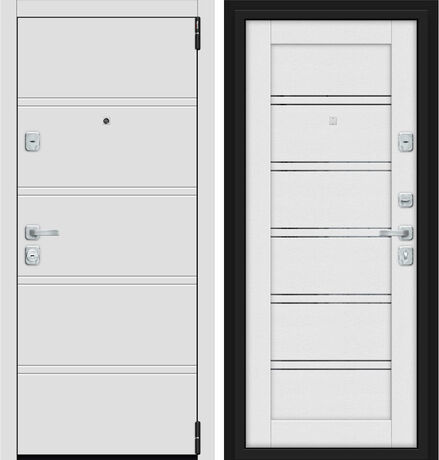 Входная дверь Браво Porta M 8.Л28 White Stark и Virgin