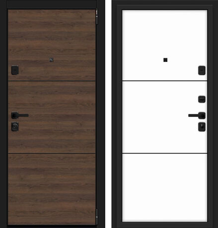 Входная дверь Браво Porta M П50.П50 (AB-4) Tobacco Greatwood и Silky Way