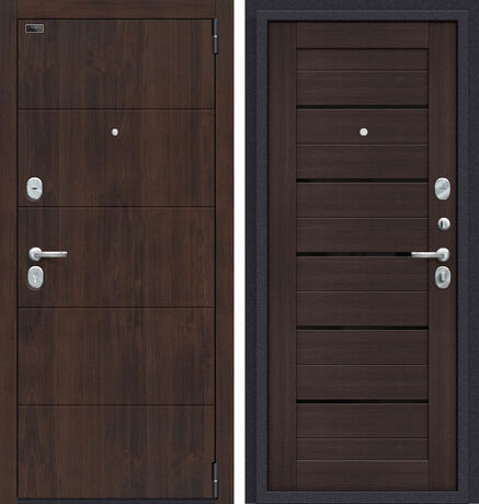 Входная дверь Браво Porta S 4.П22 (Прайм) Almon 28 и Wenge Veralinga
