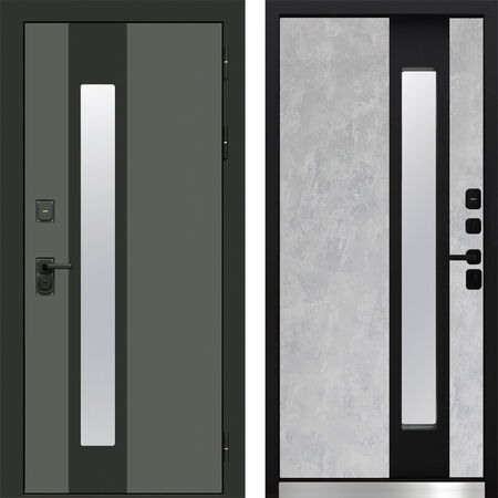 Входная дверь Termo-door Арктика Графит Бетон светлый