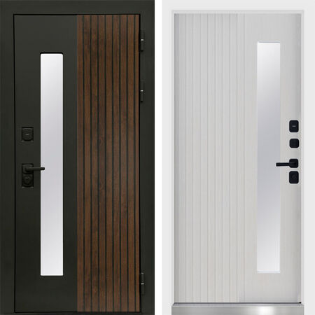 Входная дверь Termo-door Флагман Лиственница белый короб изнутри