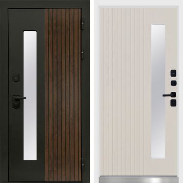 Дверь Termo-door Флагман Слоновая кость белый короб изнутри