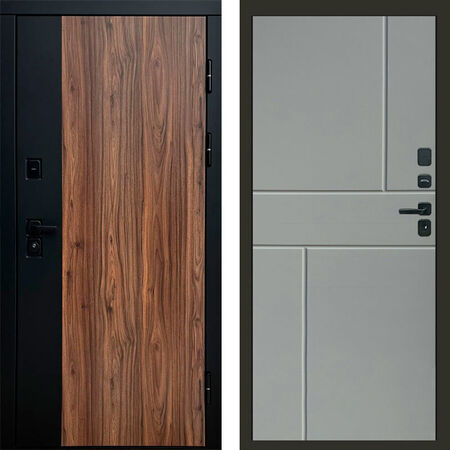 Входная дверь Termo-door Флэш Горизонт Grey софт