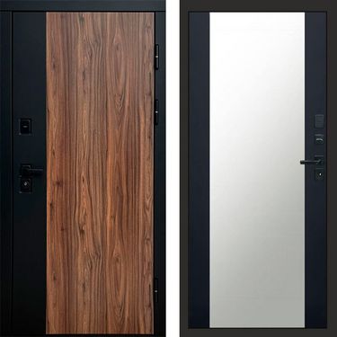 Дверь Termo-door Флэш Зеркало черный кварц+тонировка