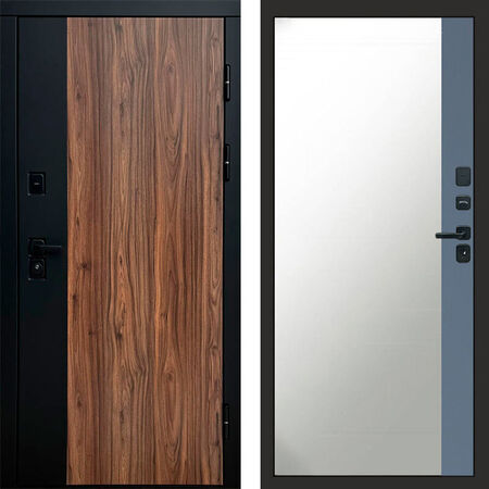 Входная дверь Termo-door Флэш Зеркало фацет grey софт