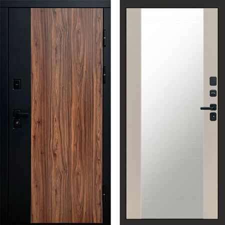 Входная дверь Termo-door Флэш Зеркало слоновая кость