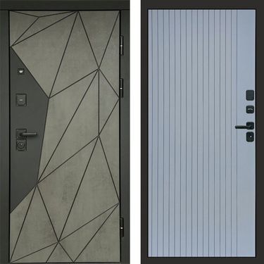 Дверь Termo-door Геометрия Бетон Flat grey софт